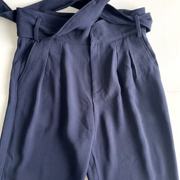 NWT SÉZANE Austin Trousers Navy High Waisted Pants Size 6 - Picture 8 of 16
